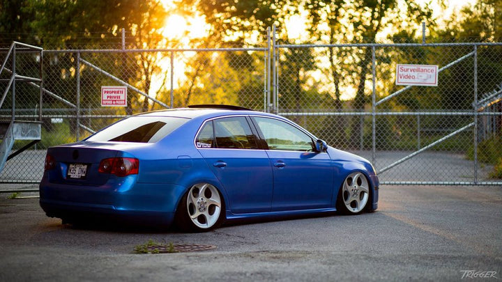 World Rally Blue Peelable Car Kit on a customer car