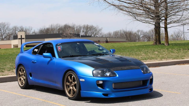 World Rally Blue Peelable Car Kit on a customer car
