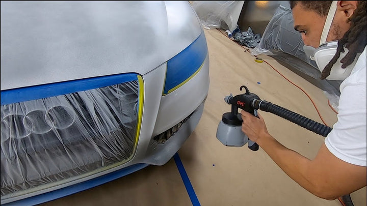 Spray light coats