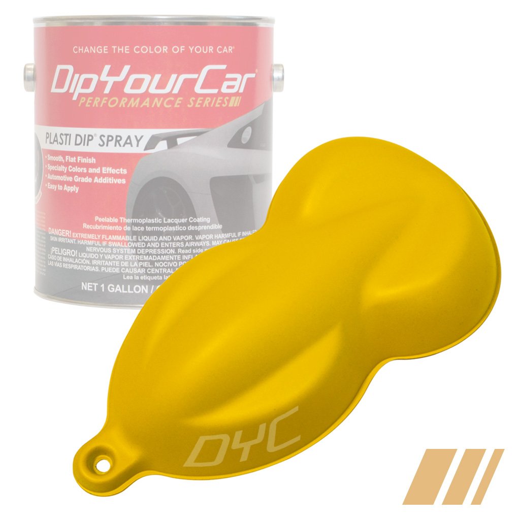Yellow spray paint shop for plastic