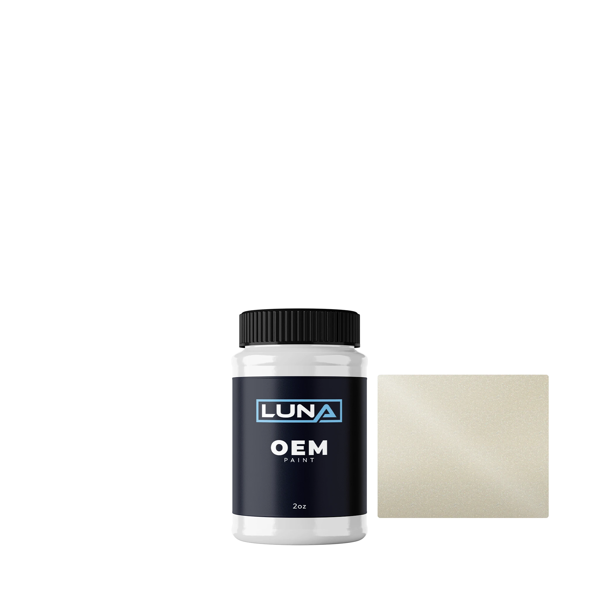 Yamaha Motorcycle Silky White P. 00GE | Luna OEM Basecoat - 2oz Touch Up Bottle w/ Brush