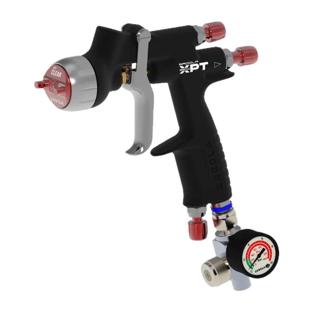 Sagola 3600 XPT angled Side View With Regulator Clear Air Cap