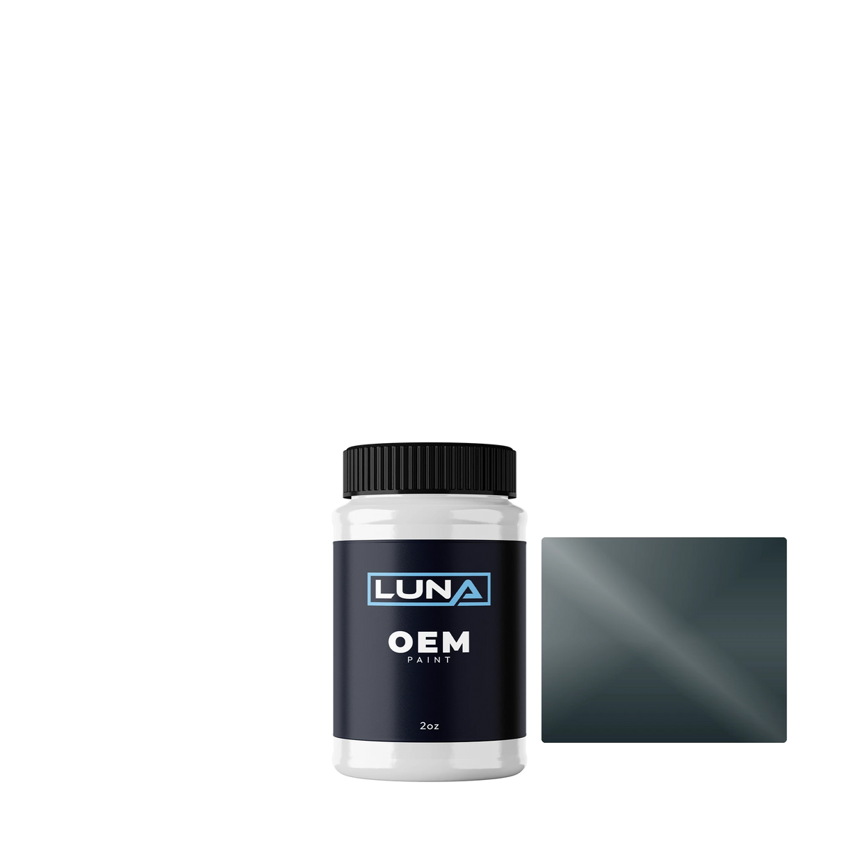 Audi | VW Verde Tahiti M. 124 | Luna OEM Basecoat - 2oz Touch Up Bottle w/ Brush