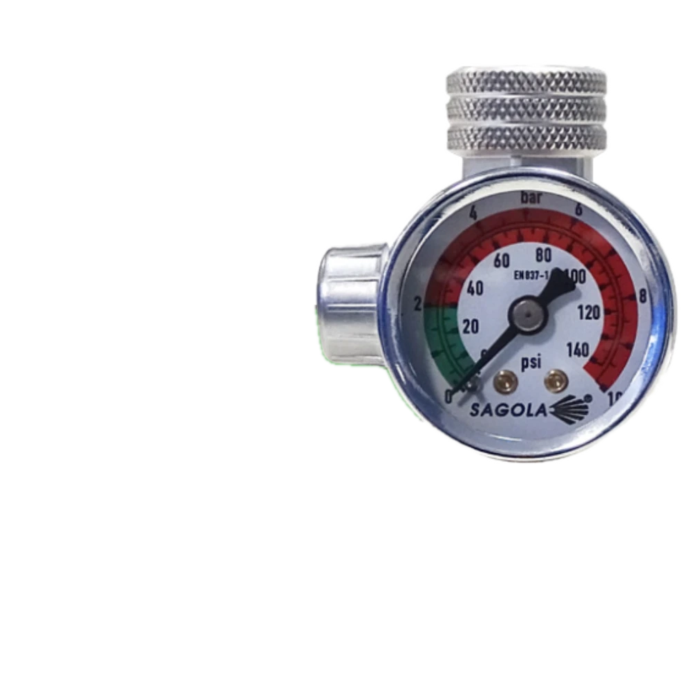 RC1 Flow Regulator with Pressure Gauge Diagram