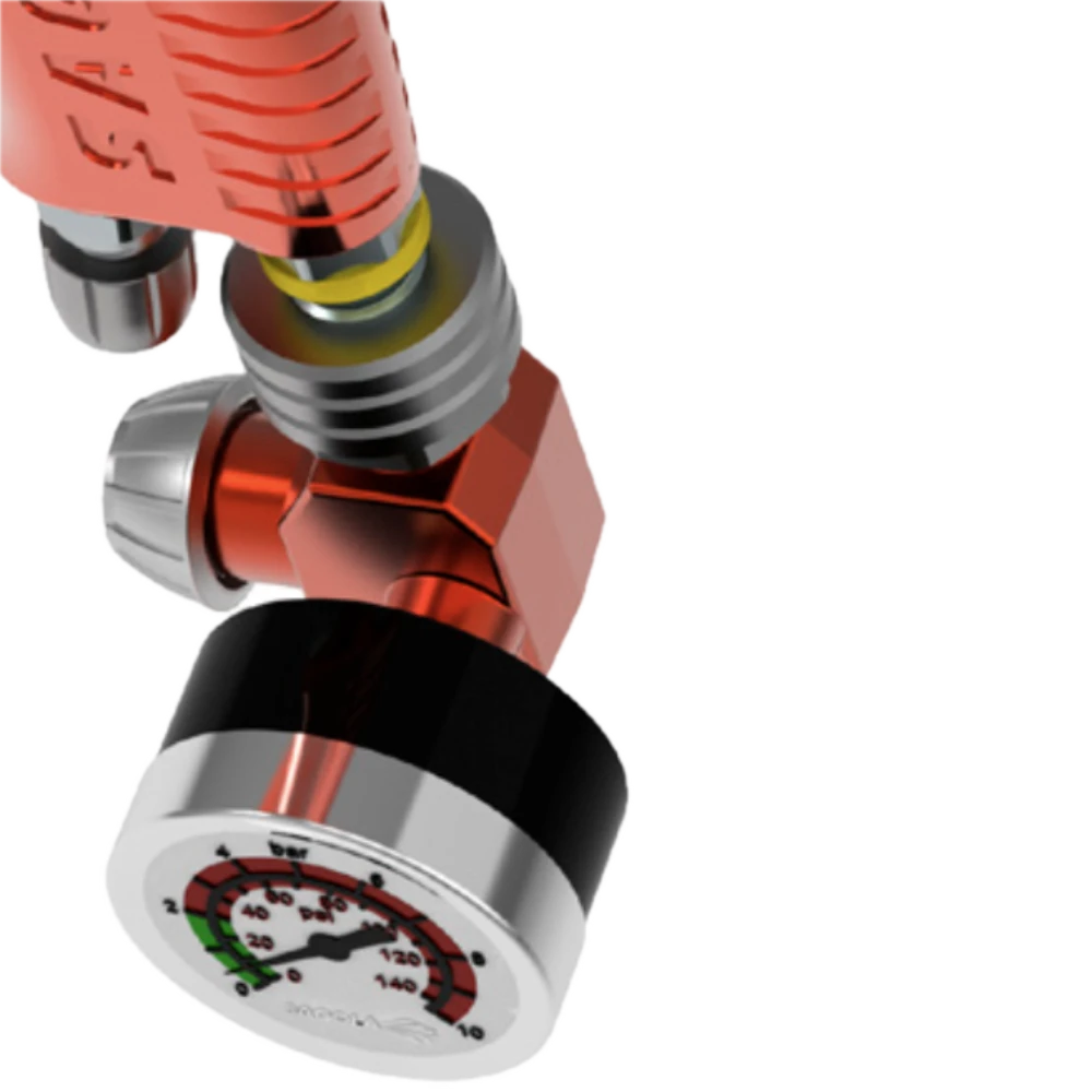 RC1 Flow Regulator with Pressure Gauge Render