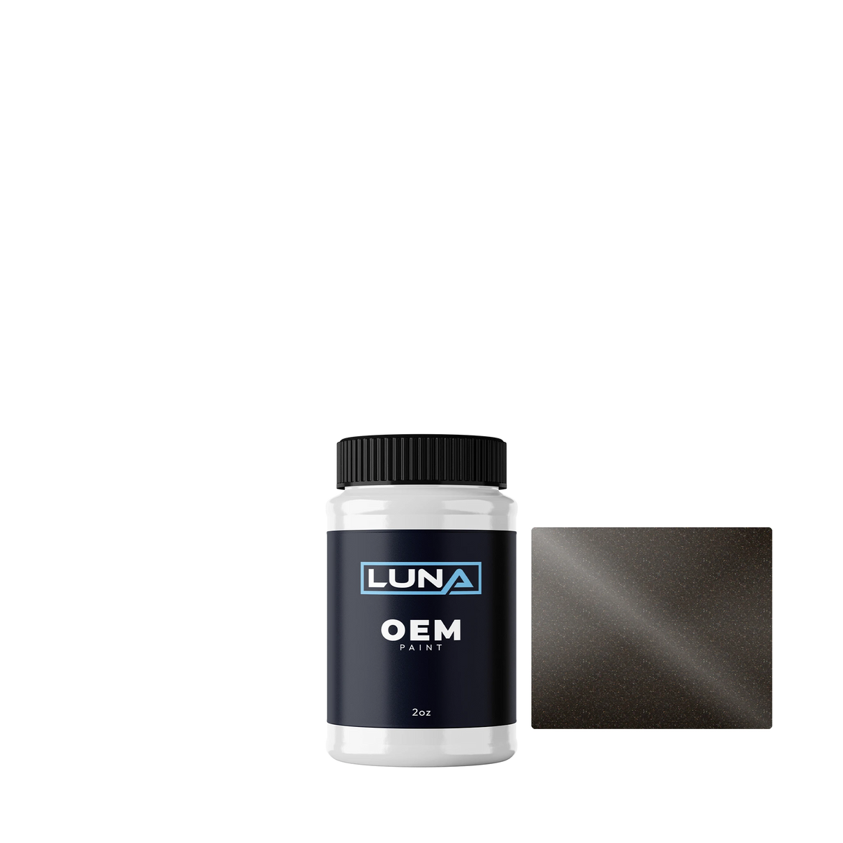 Kia Moss Brown M. GMB | Luna OEM Basecoat - 2oz Touch Up Bottle w/ Brush