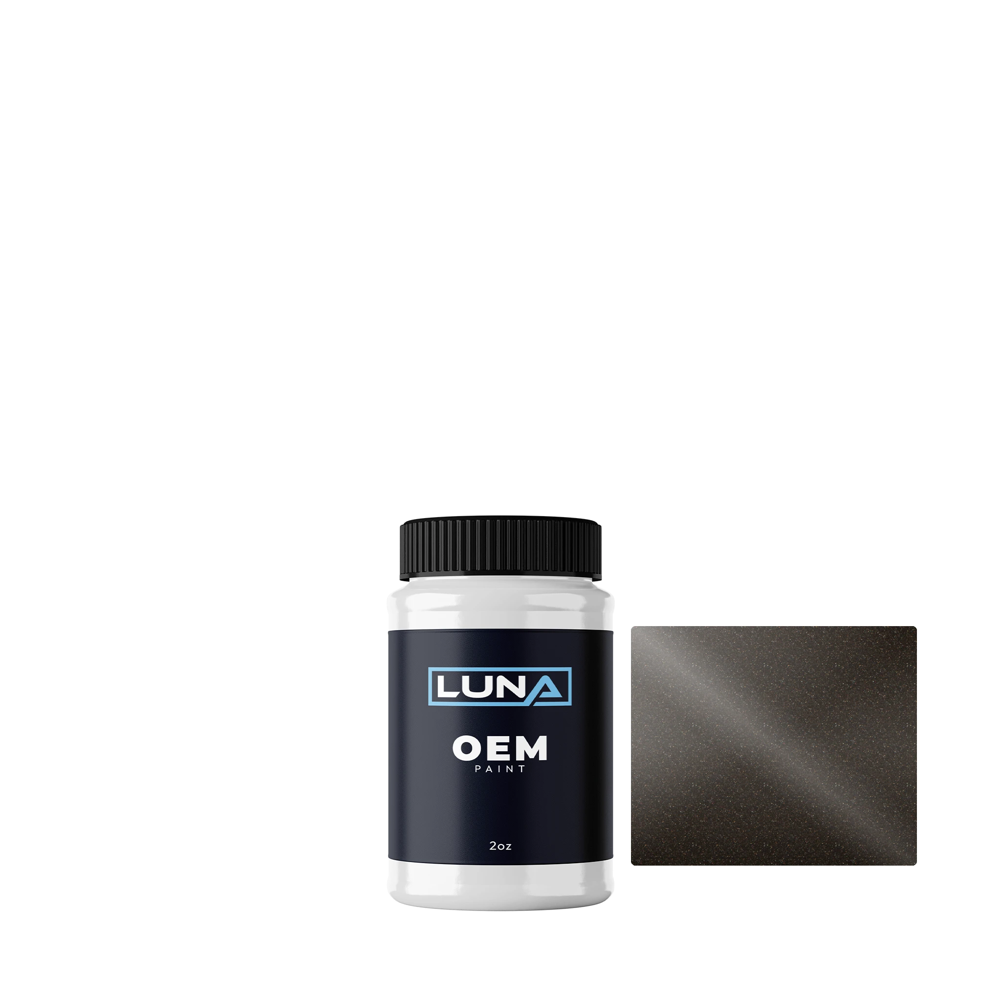 Kia Moss Brown M. GMB | Luna OEM Basecoat - 2oz Touch Up Bottle w/ Brush