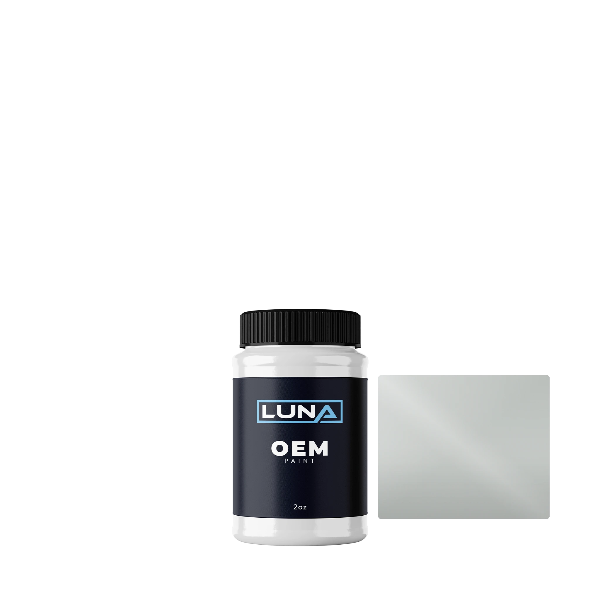 Nissan Grey White K04-W4 | Luna OEM Basecoat - 2oz Touch Up Bottle w/ Brush