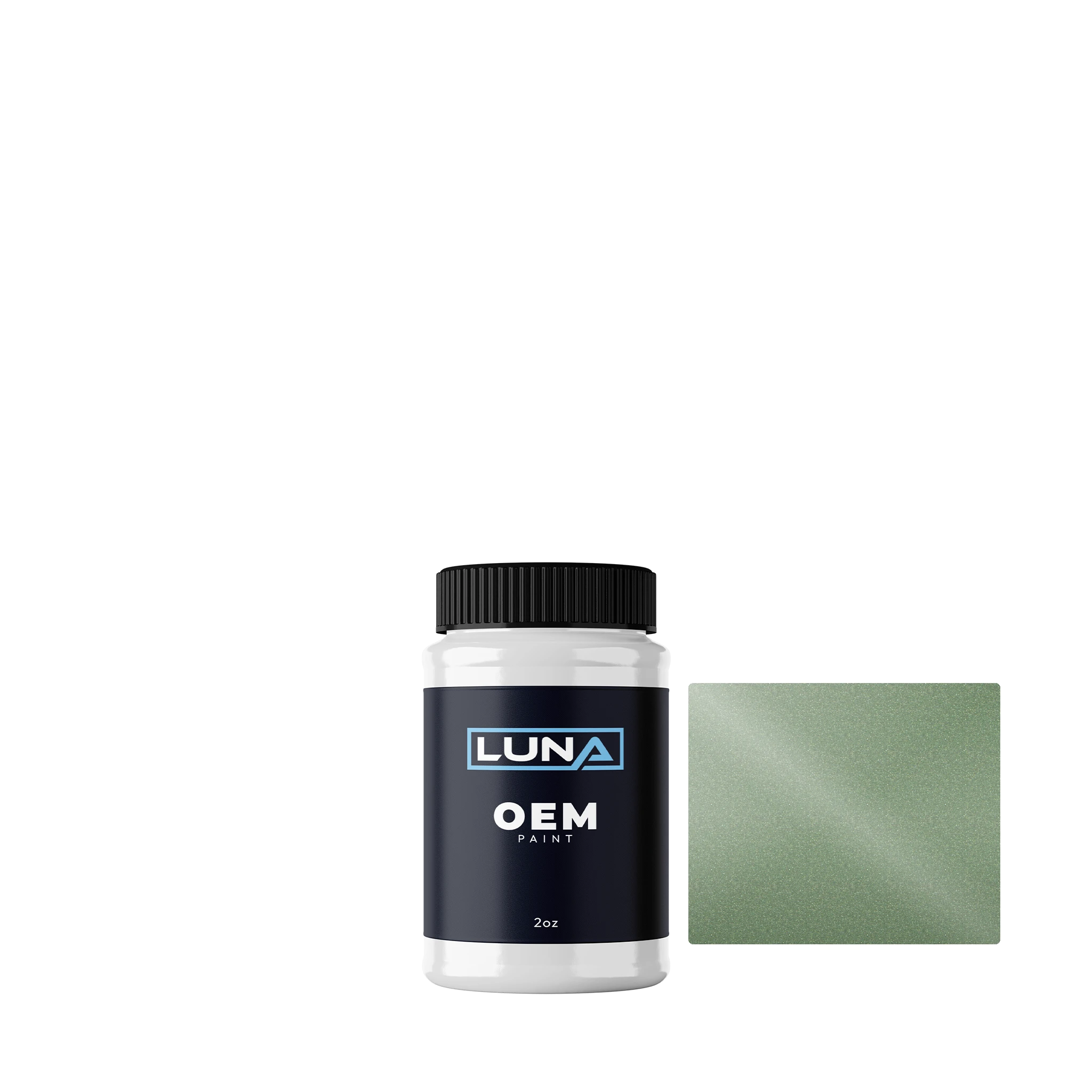 Fiat Verde Lichene M. 359A | Luna OEM Basecoat - 2oz Touch Up Bottle w/ Brush