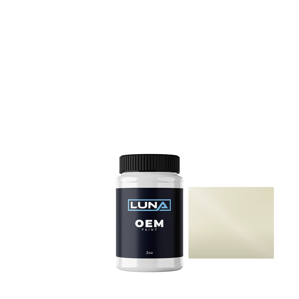 Fiat Ivory P. 1 020B | Luna OEM Basecoat - 2oz Touch Up Bottle w/ Brush