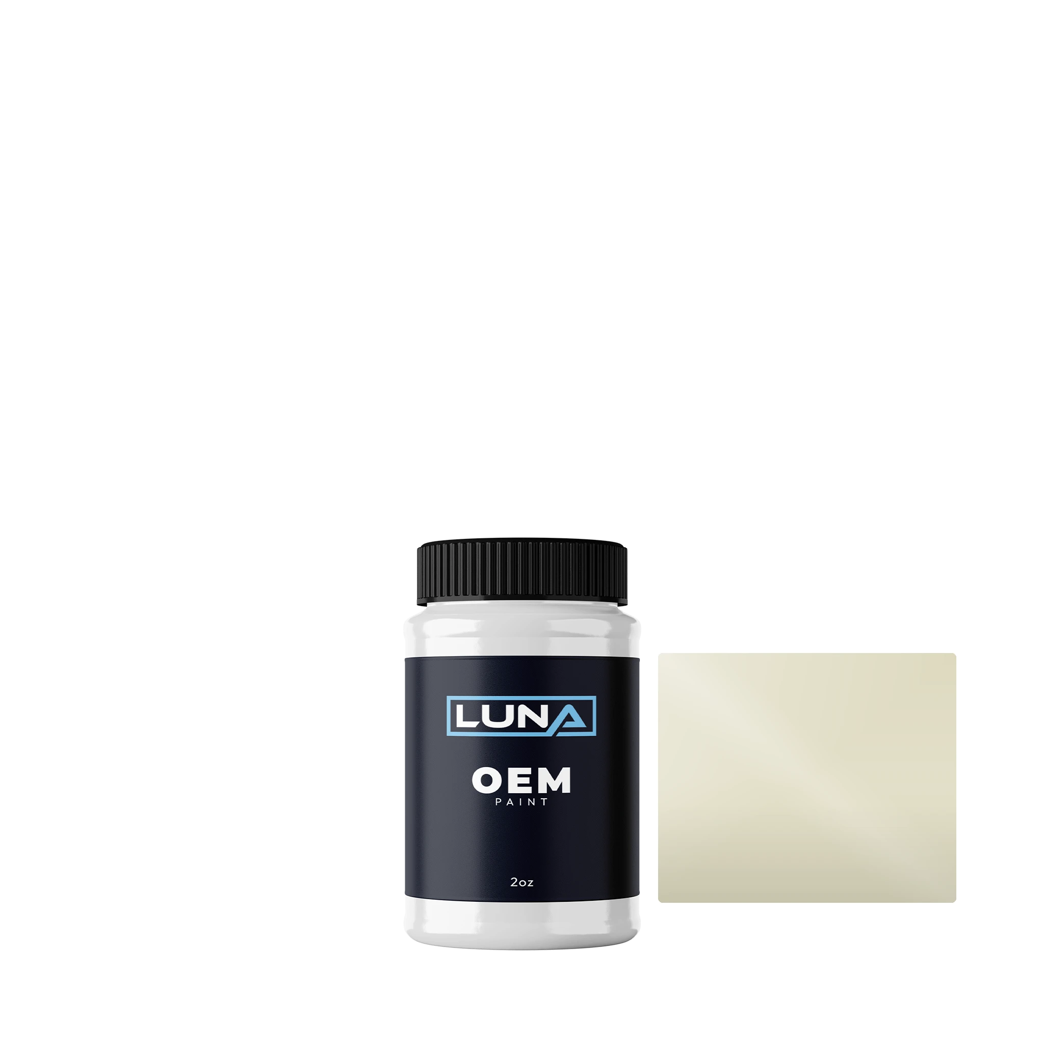 Fiat Ivory P. 1 020B | Luna OEM Basecoat - 2oz Touch Up Bottle w/ Brush