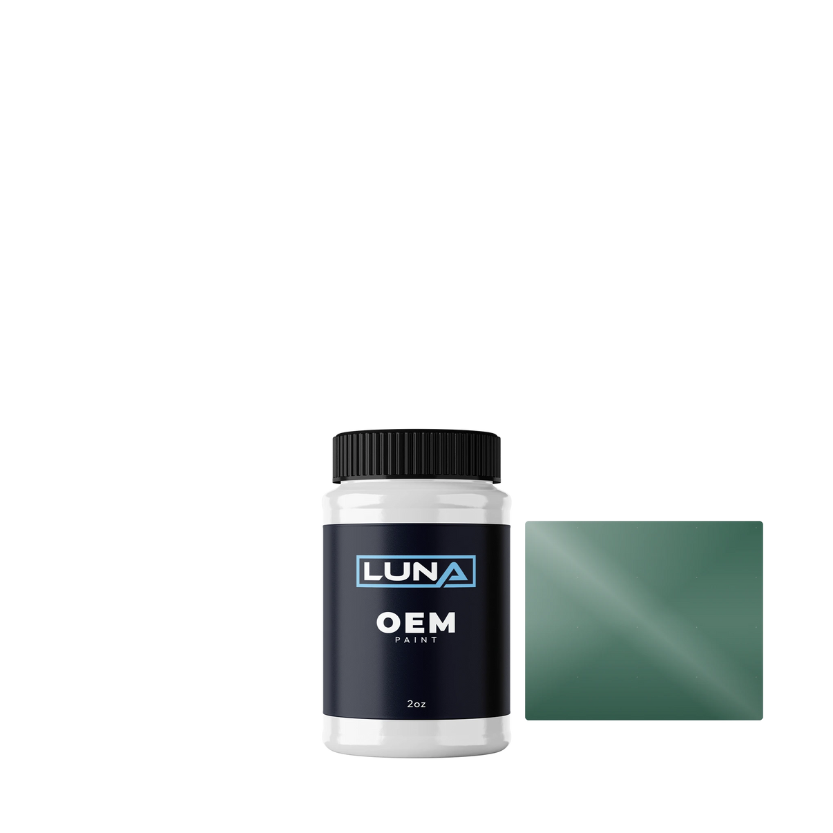 Toyota Nebula Green 622 | Luna OEM Basecoat - 2oz Touch Up Bottle w/ Brush