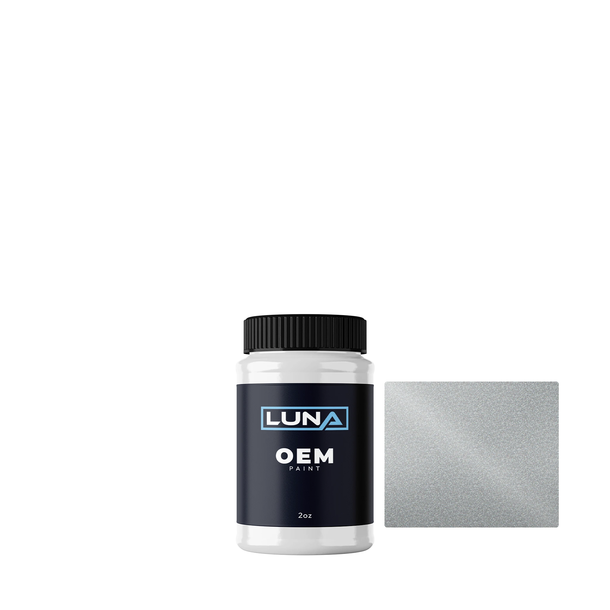 Wheel Colours Wheel Silver M. 004 | Luna OEM Basecoat - 2oz Touch Up Bottle w/ Brush