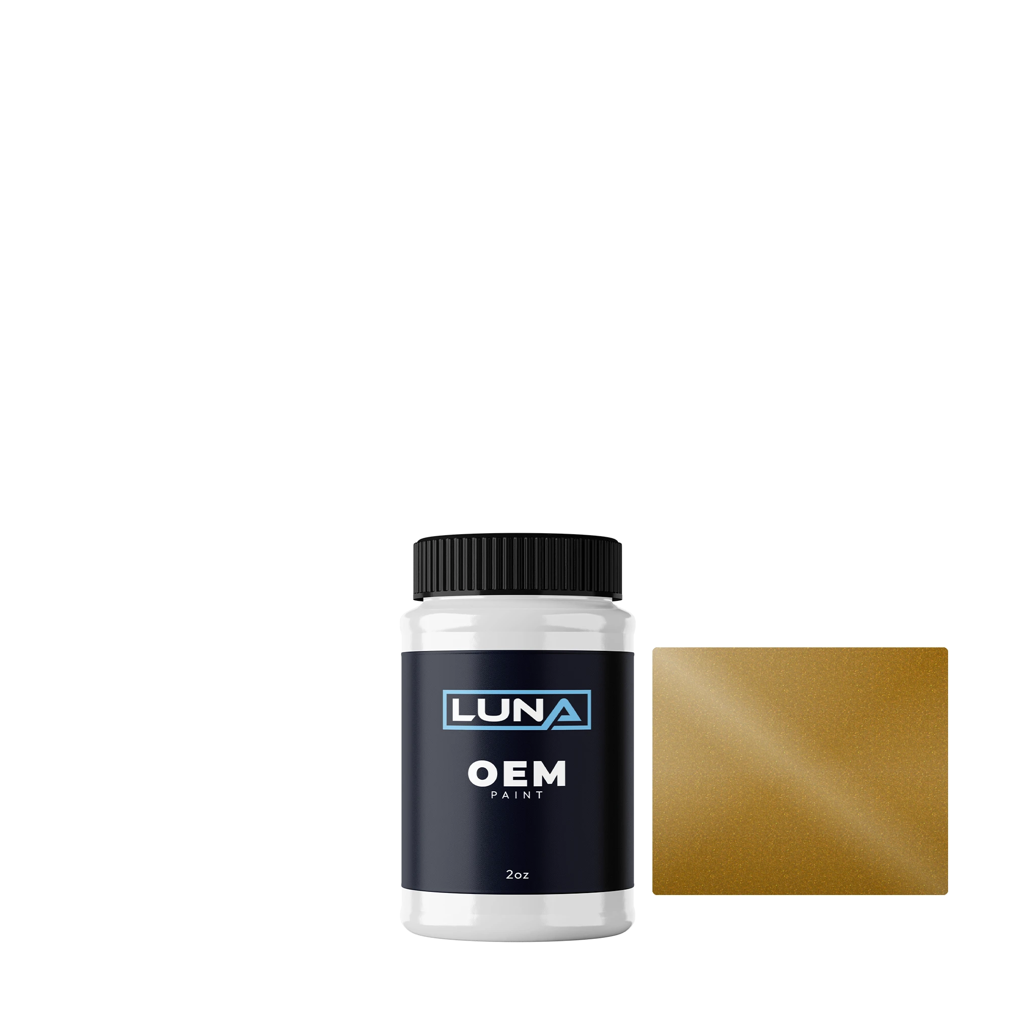 General Motors California Gold P. M. Z1H | Luna OEM Basecoat - 2oz Touch Up Bottle w/ Brush