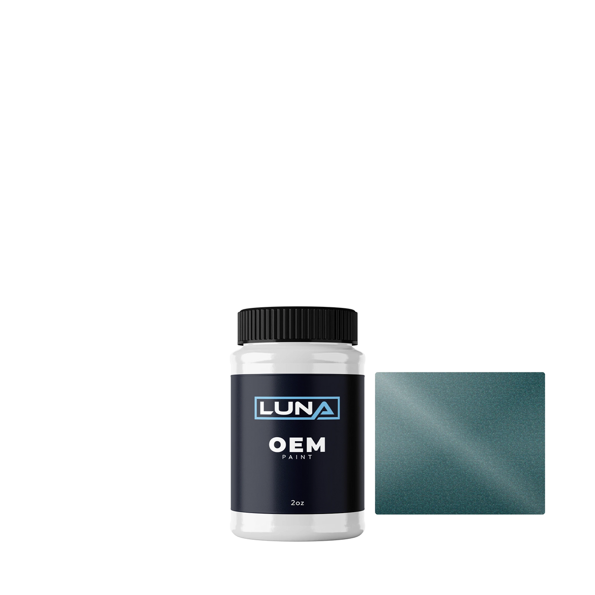 Toyota Dark Teal Green P. 751 | Luna OEM Basecoat - 2oz Touch Up Bottle w/ Brush