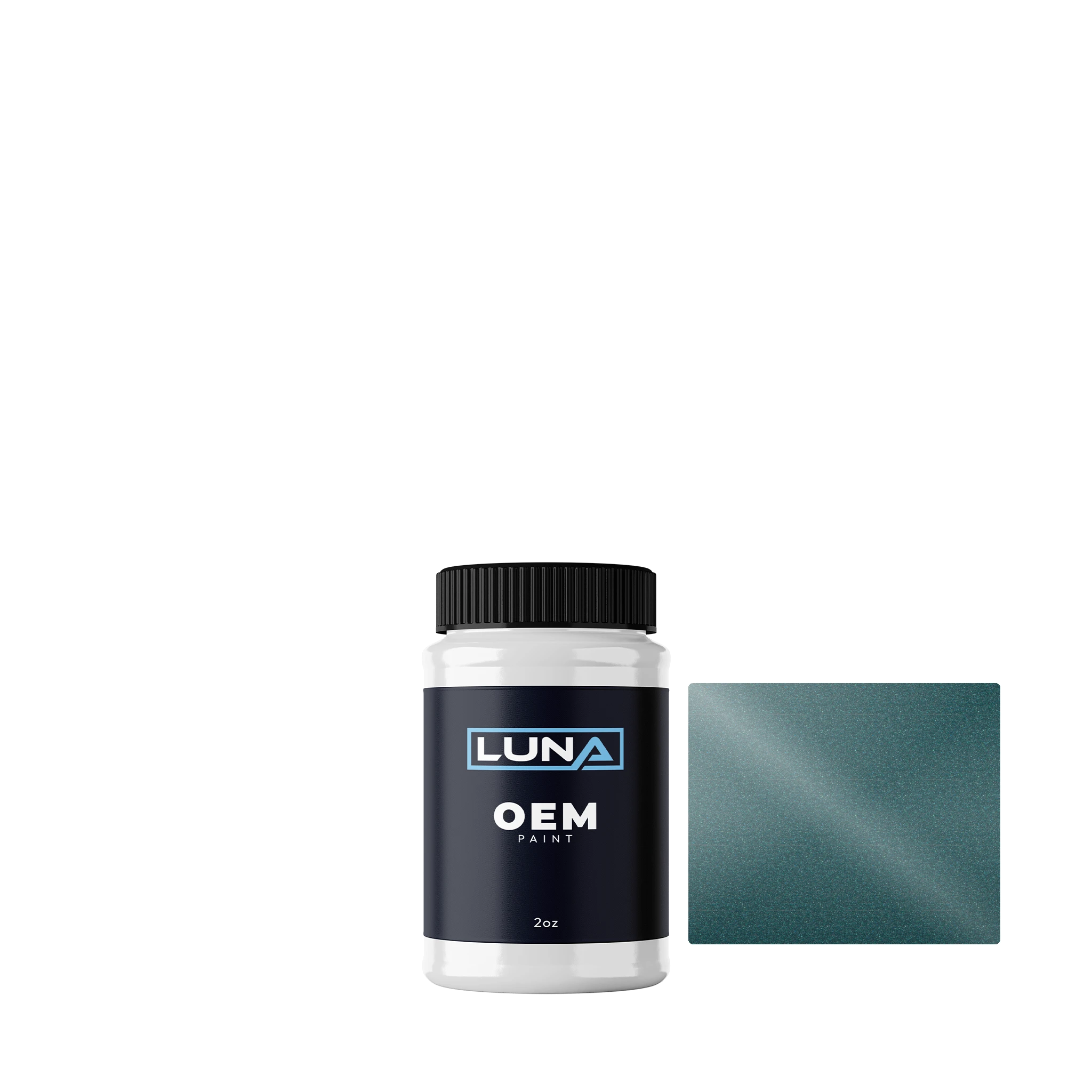 Toyota Dark Teal Green P. 751 | Luna OEM Basecoat - 2oz Touch Up Bottle w/ Brush