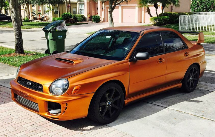 Burnt Copper Peelable Car Kit on a customer car