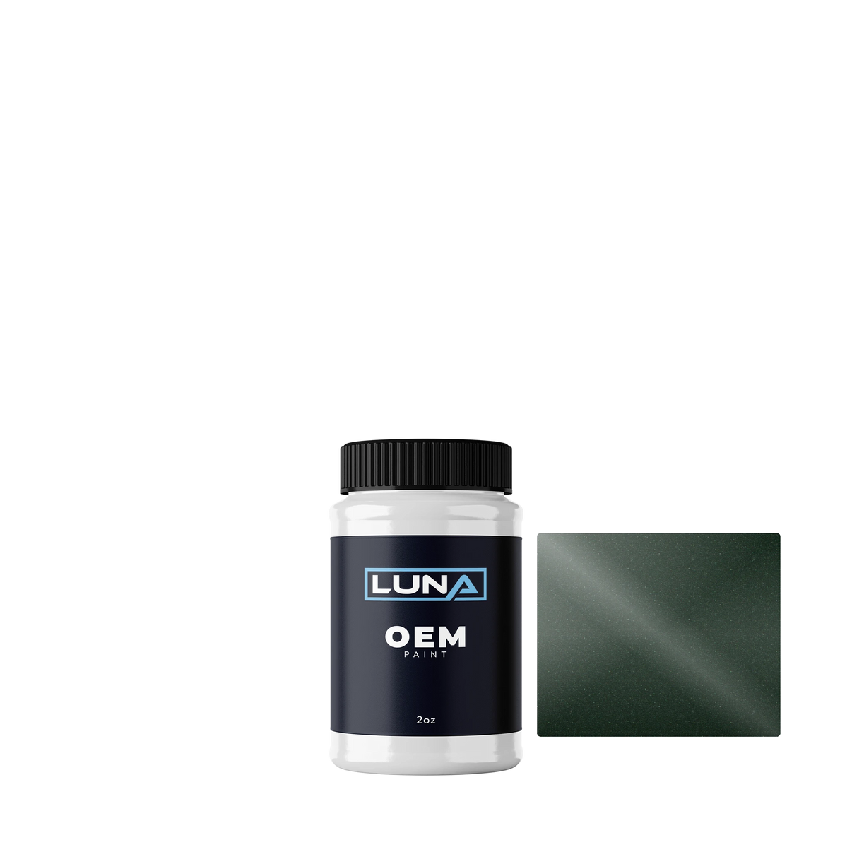 General Motors Dark Green M. WA4634 | Luna OEM Basecoat - 2oz Touch Up Bottle w/ Brush