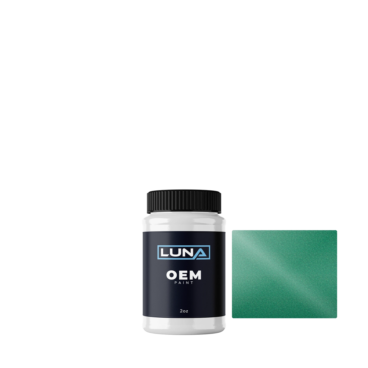 Audi | VW Light Green M. U6Y | Luna OEM Basecoat - 2oz Touch Up Bottle w/ Brush