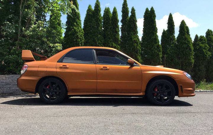 Burnt Copper Peelable Car Kit on a customer car