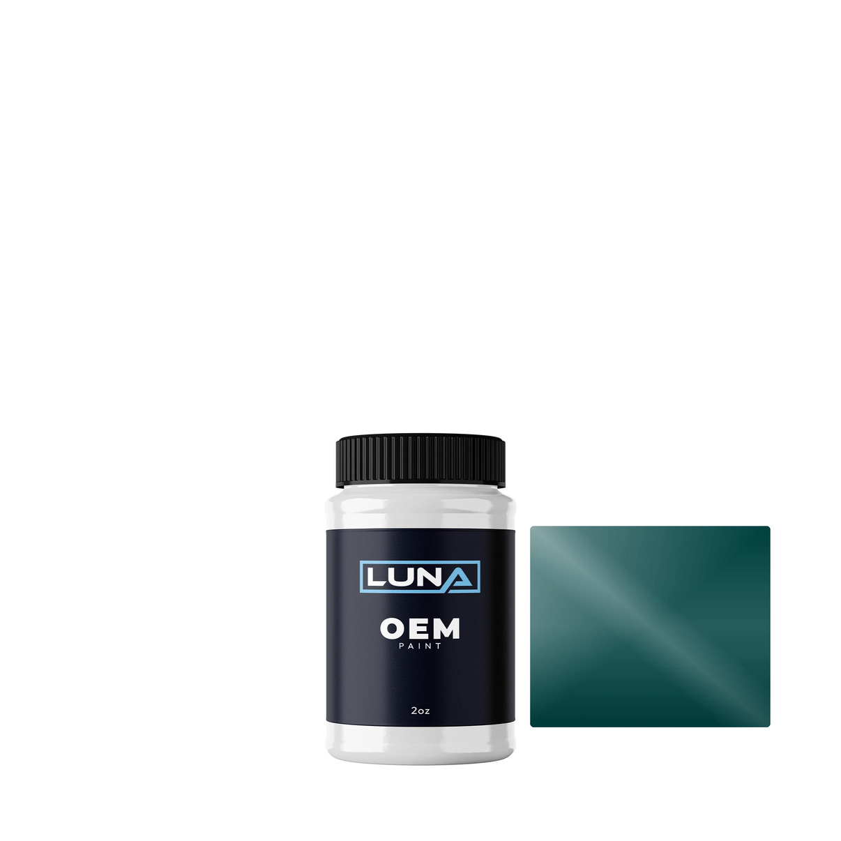 Porsche Fiordgruen 5705 | Luna OEM Basecoat - 2oz Touch Up Bottle w/ Brush