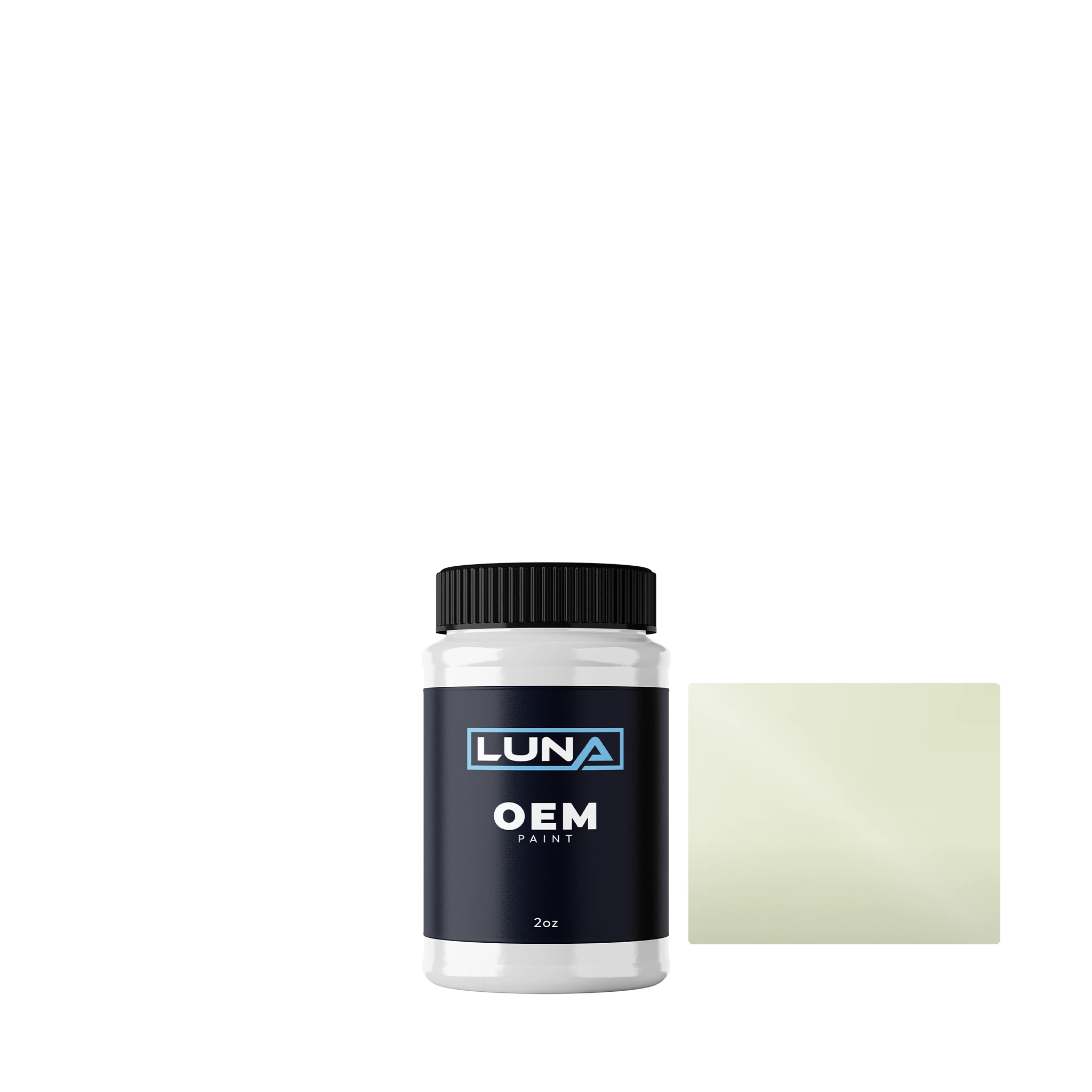 Nissan White 502 | Luna OEM Basecoat - 2oz Touch Up Bottle w/ Brush