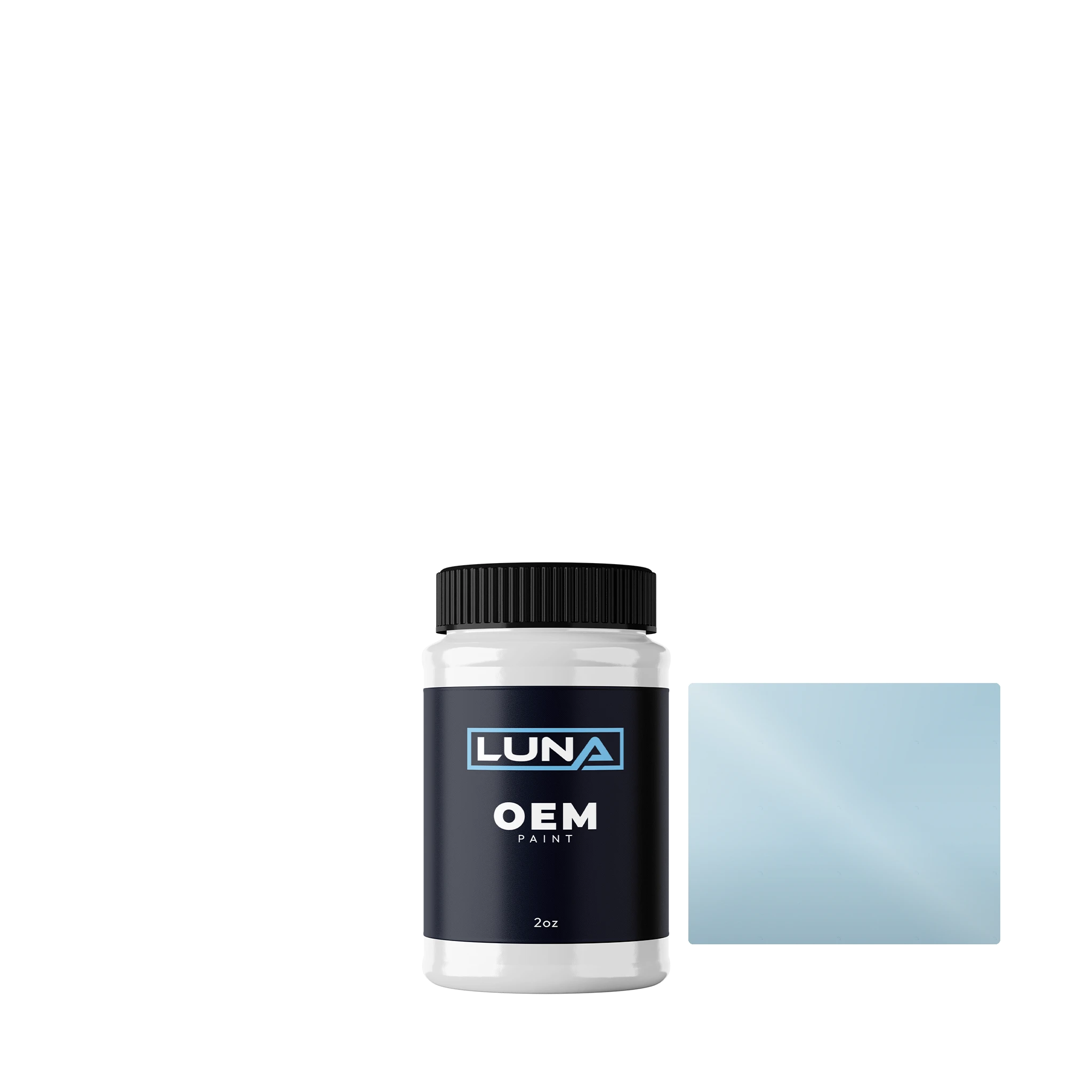 Bentley Glacier Blue LO5P | Luna OEM Basecoat - 2oz Touch Up Bottle w/ Brush