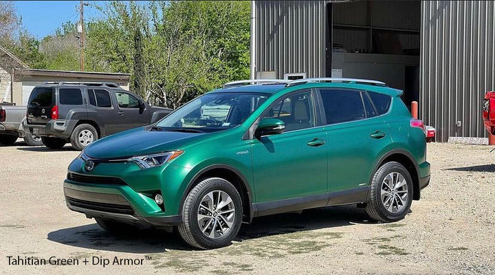 Tahitian Green Peelable Car Kit on a customer car