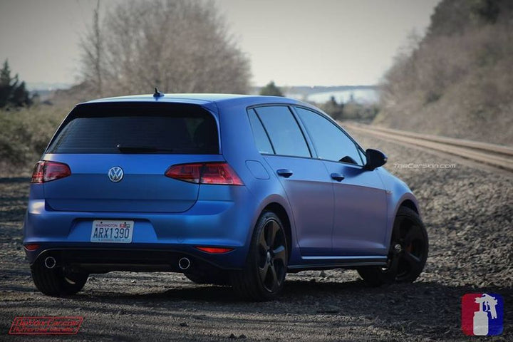 World Rally Blue Peelable Car Kit on a customer car