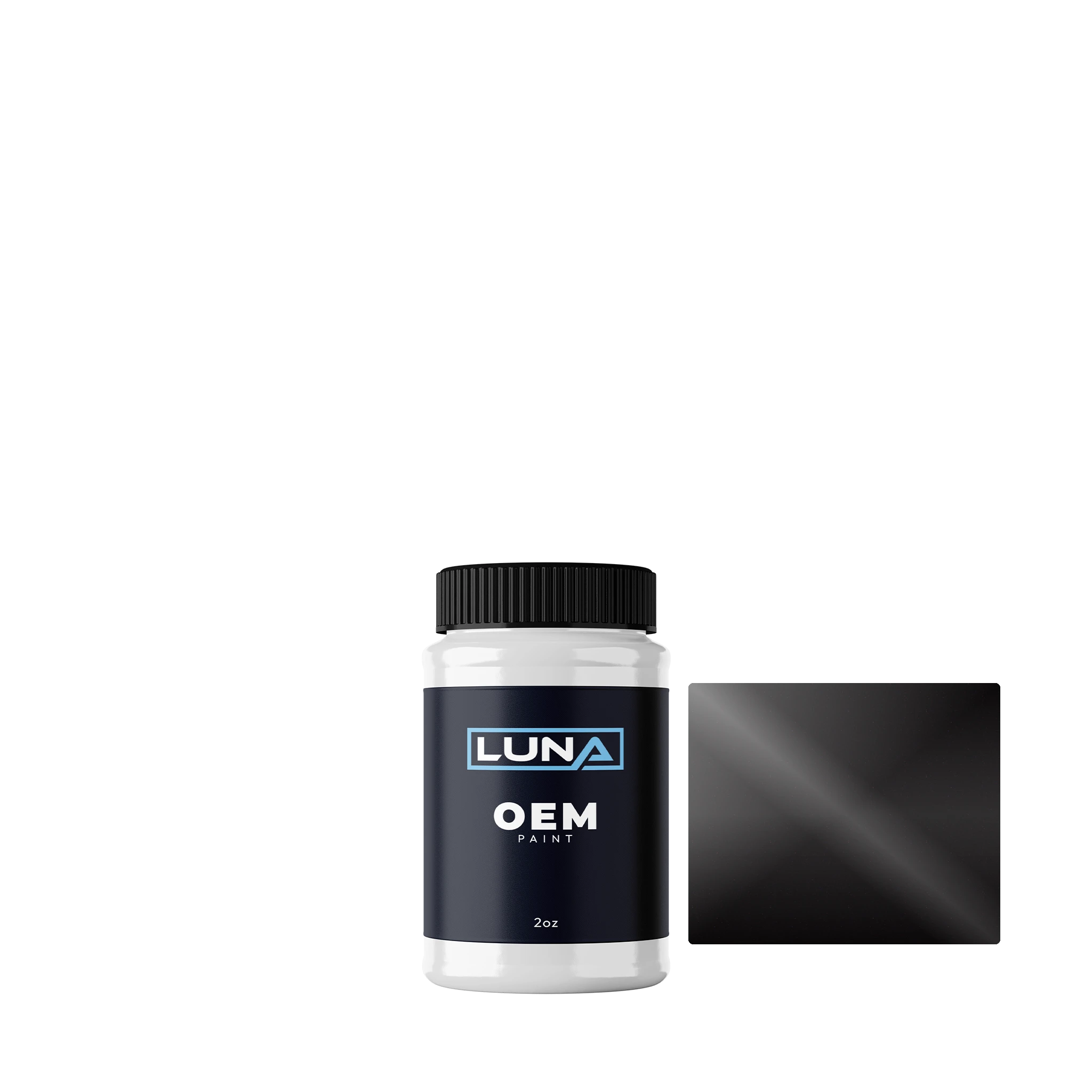 Mercedes Obsidianrot M. 3484 | Luna OEM Basecoat - 2oz Touch Up Bottle w/ Brush