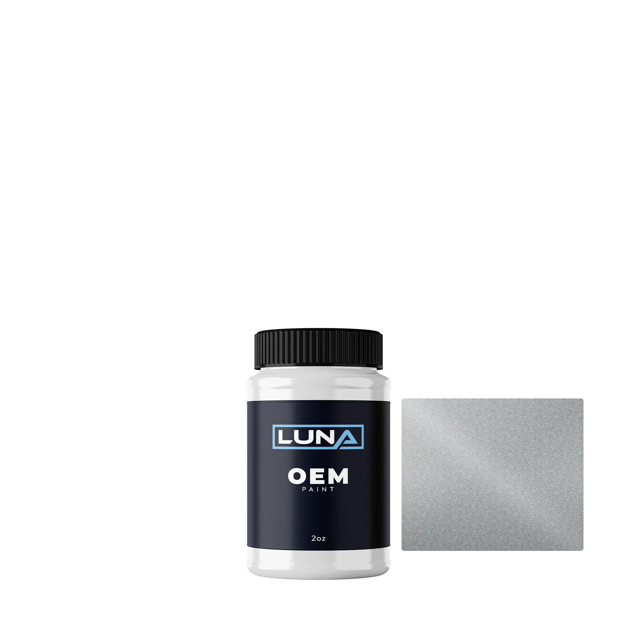 Audi | VW Light Grey M. L3F7 | Luna OEM Basecoat - 2oz Touch Up Bottle w/ Brush