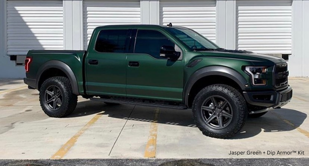 Jasper Green Plasti Dip on a customer car