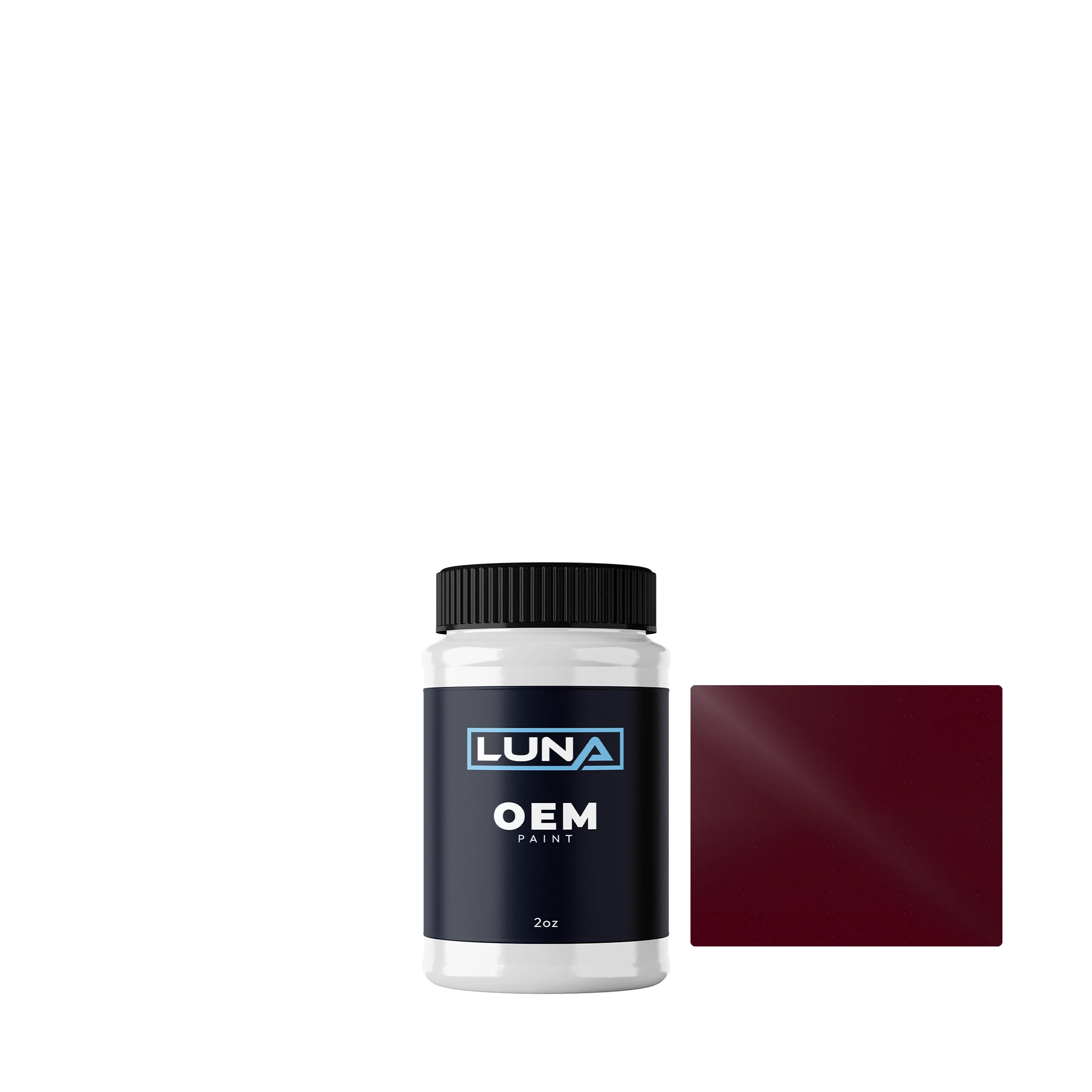 Chrysler USA Dark Garnet Red P. M. PRT | Luna OEM Basecoat - 2oz Touch Up Bottle w/ Brush