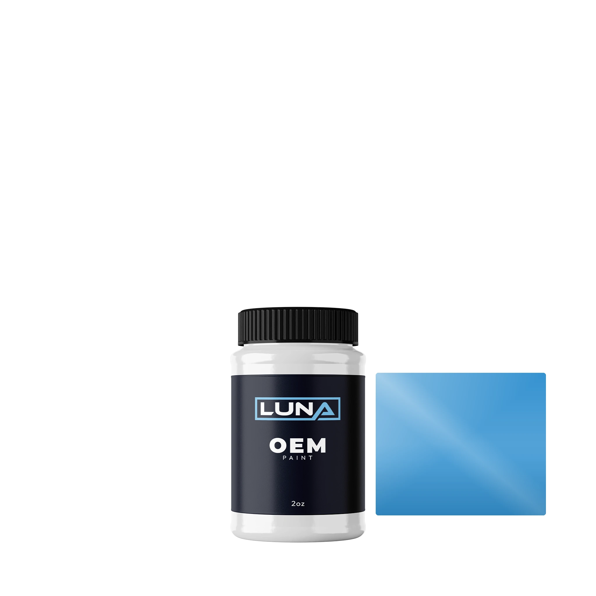 Scania Blue 1847973 | Luna OEM Basecoat - 2oz Touch Up Bottle w/ Brush
