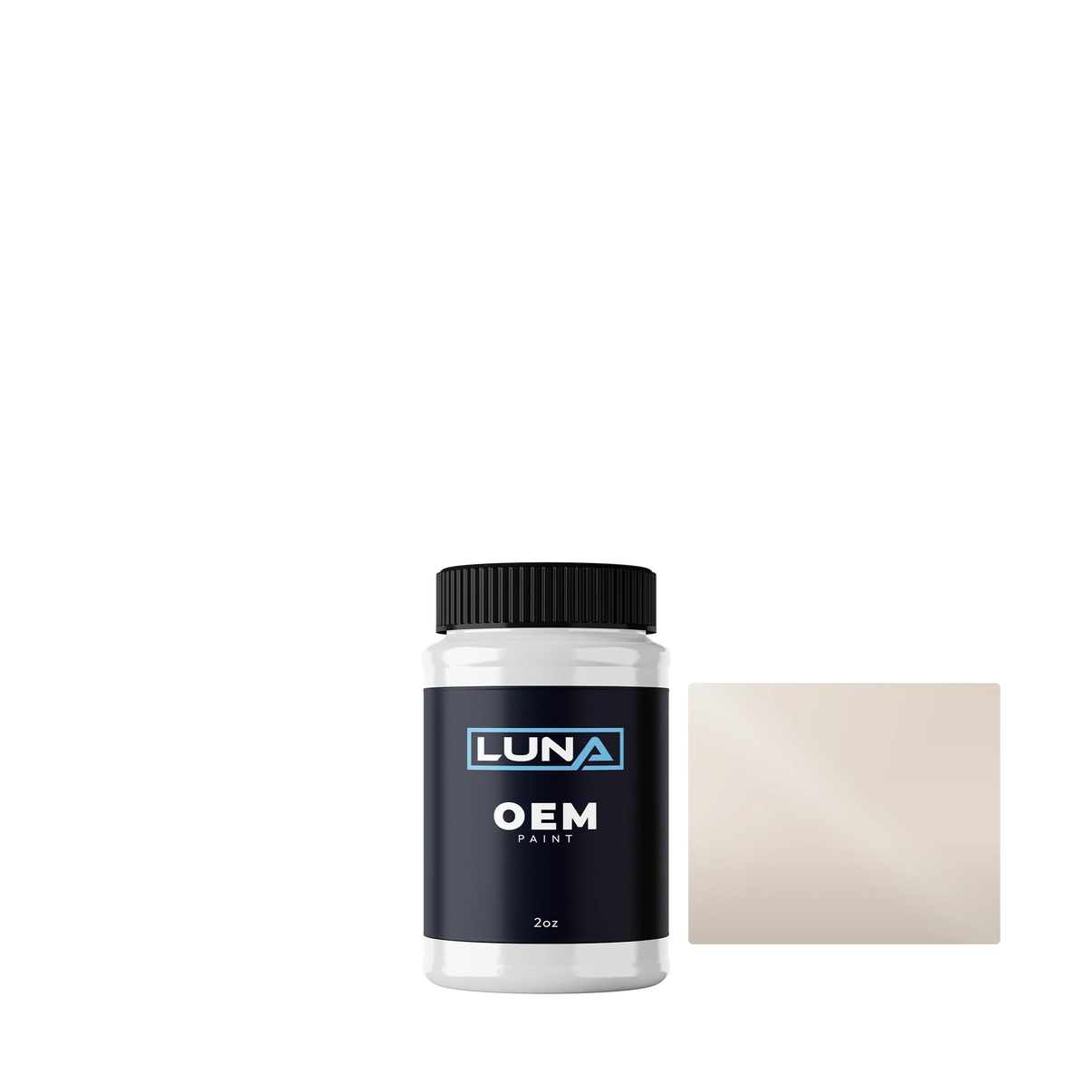 General Motors Cameo White 526 | Luna OEM Basecoat - 2oz Touch Up Bottle w/ Brush