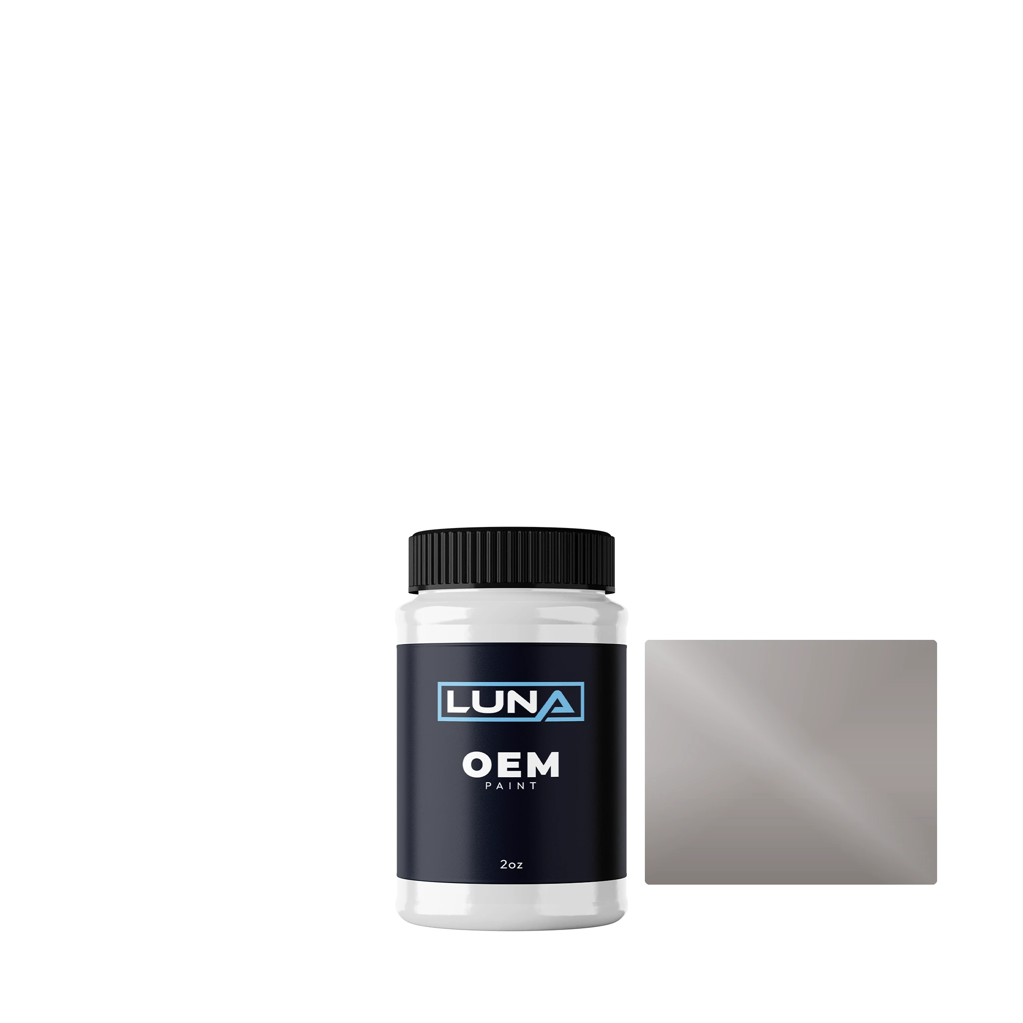 Proton Perak Silver M. AC16863 | Luna OEM Basecoat - 2oz Touch Up Bottle w/ Brush