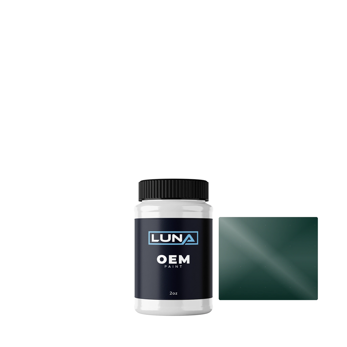 Nissan Dark Green GR6 | Luna OEM Basecoat - 2oz Touch Up Bottle w/ Brush