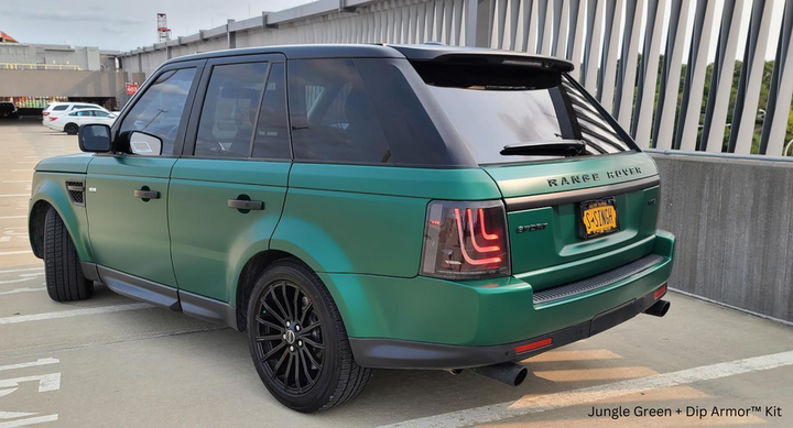 Jungle Green Peelable Car Kit on a customer car