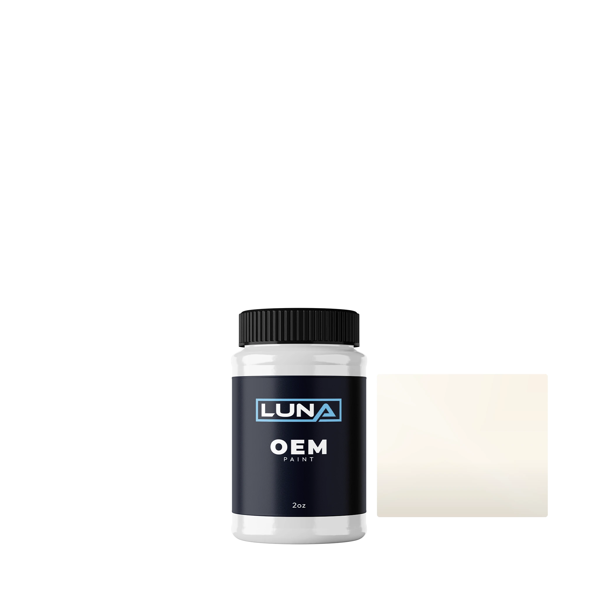 Kawasaki Motorcycle Pearl Alpine Weiss -3c CK | Luna OEM Basecoat - 2oz Touch Up Bottle w/ Brush