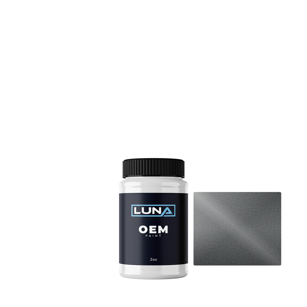 Honda Motorcycle Magnum Silver M. NH110MU | Luna OEM Basecoat - 2oz Touch Up Bottle w/ Brush