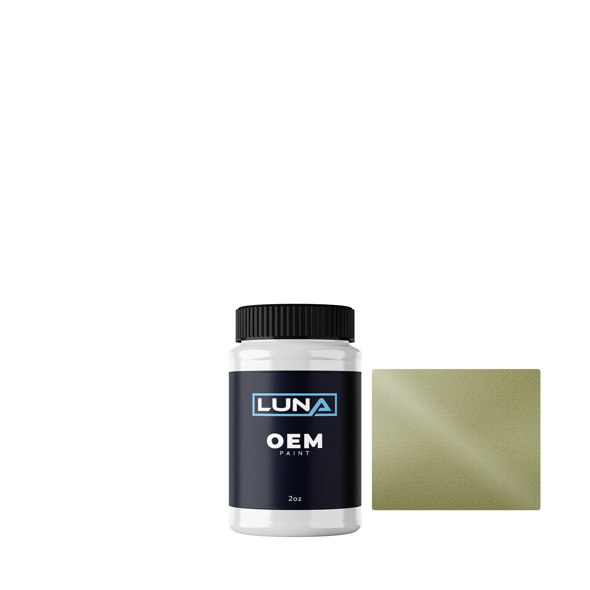 General Motors Willowmist Green M. WA4115 | Luna OEM Basecoat - 2oz Touch Up Bottle w/ Brush