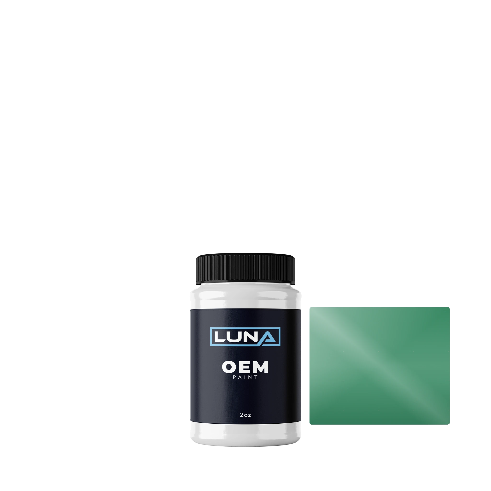 British Standard Verdigris Green 280 | Luna OEM Basecoat - 2oz Touch Up Bottle w/ Brush