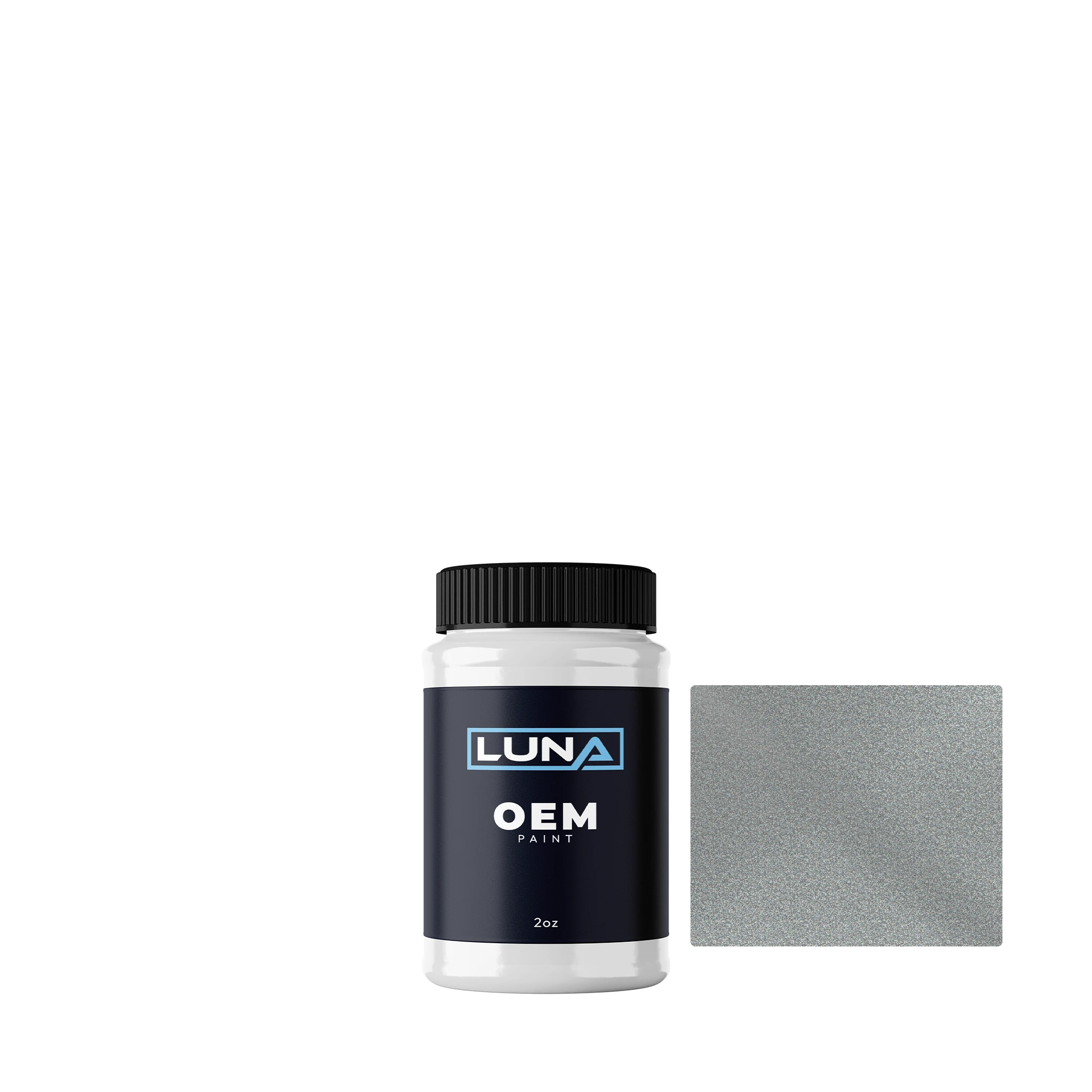 General Motors Sparkle Silver M. WA9967 | Luna OEM Basecoat - 2oz Touch Up Bottle w/ Brush