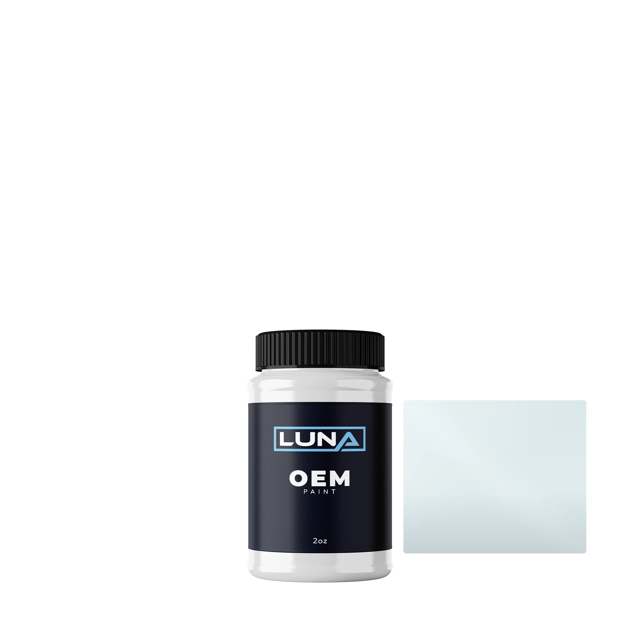 BMW Ice White A | Luna OEM Basecoat - 2oz Touch Up Bottle w/ Brush