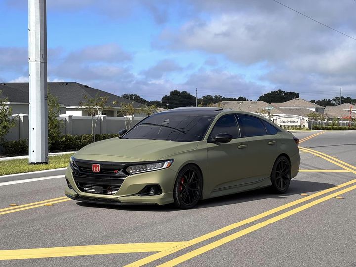 Tactical Green Peelable Car Kit on a customer car