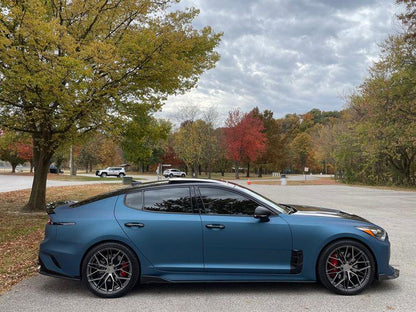 Slate Blue Plasti Dip on a customer car