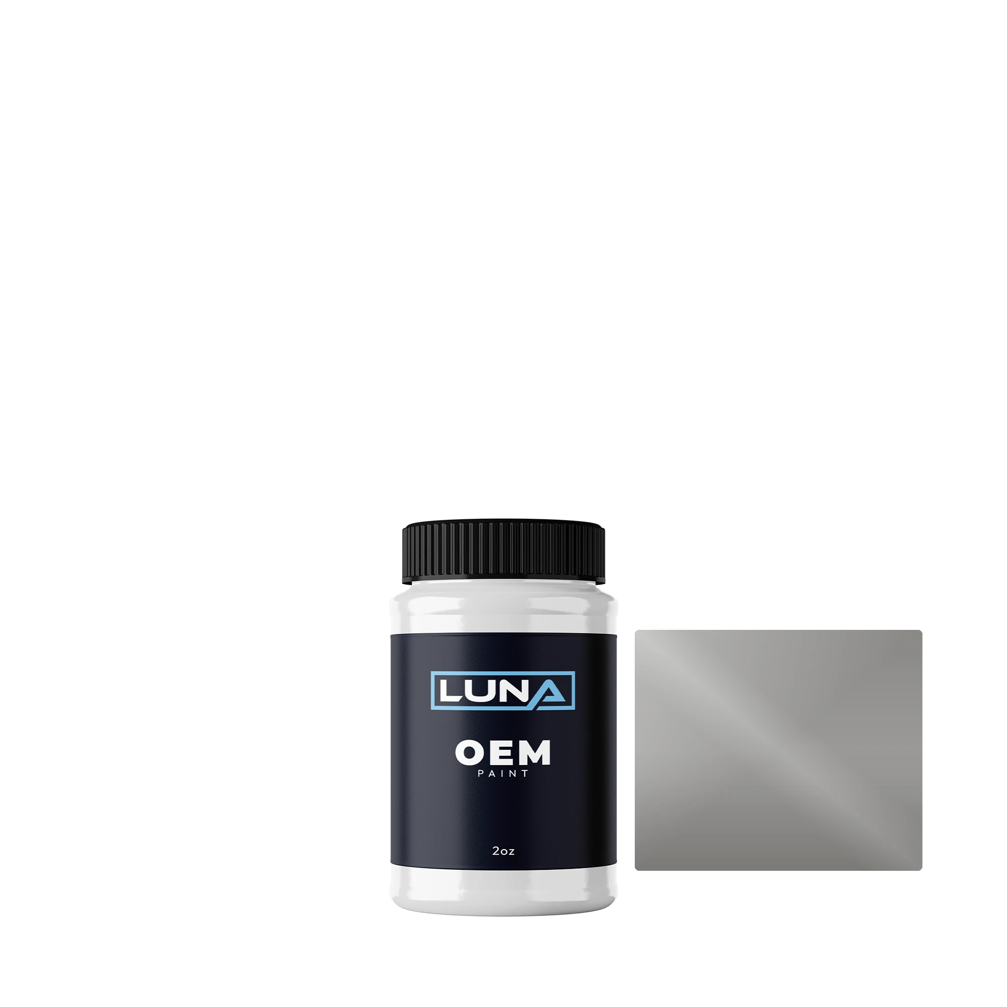 Yamaha Motorcycle Silver M. - 2c S3 | Luna OEM Basecoat - 2oz Touch Up Bottle w/ Brush