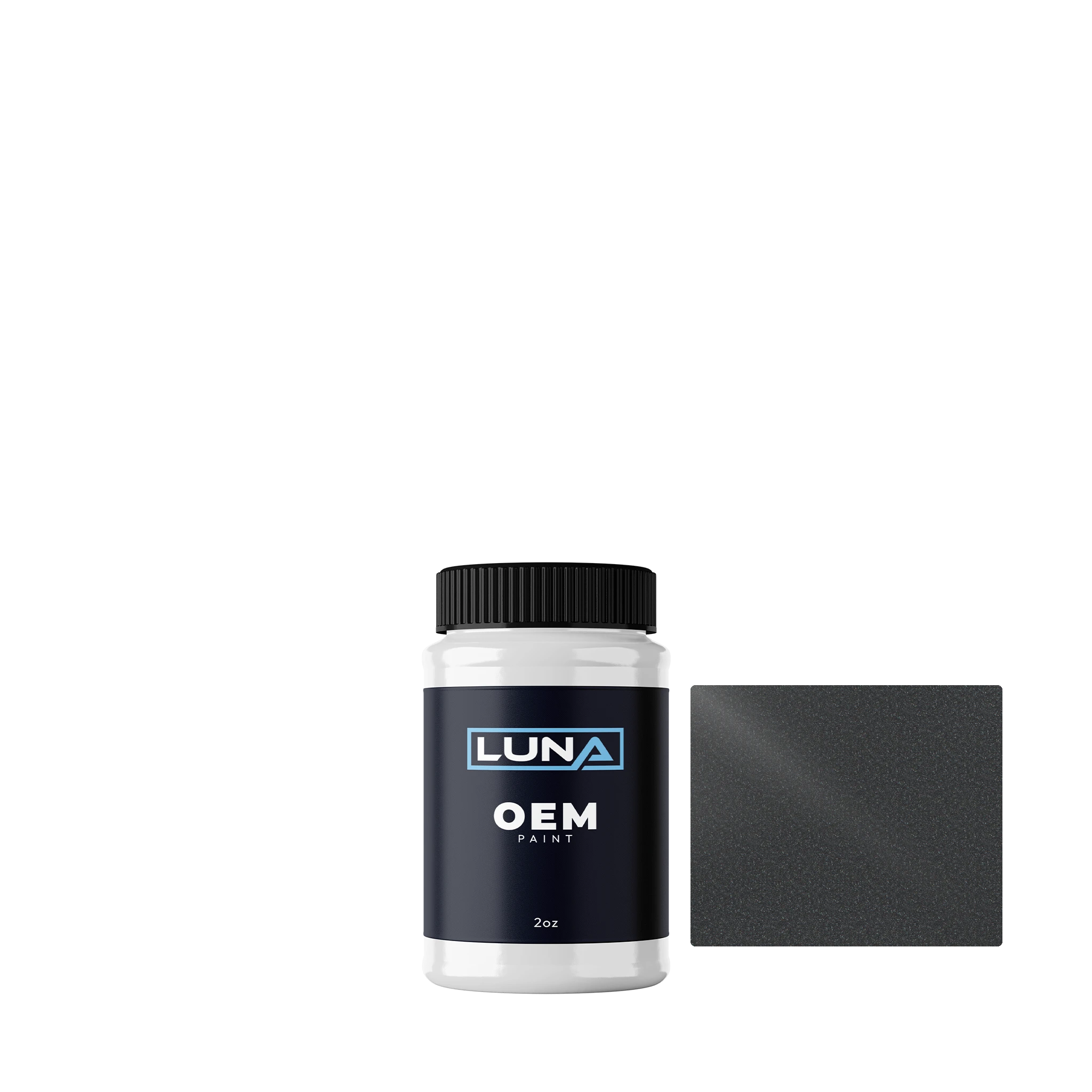 General Motors Argent Gray M. 9721 | Luna OEM Basecoat - 2oz Touch Up Bottle w/ Brush