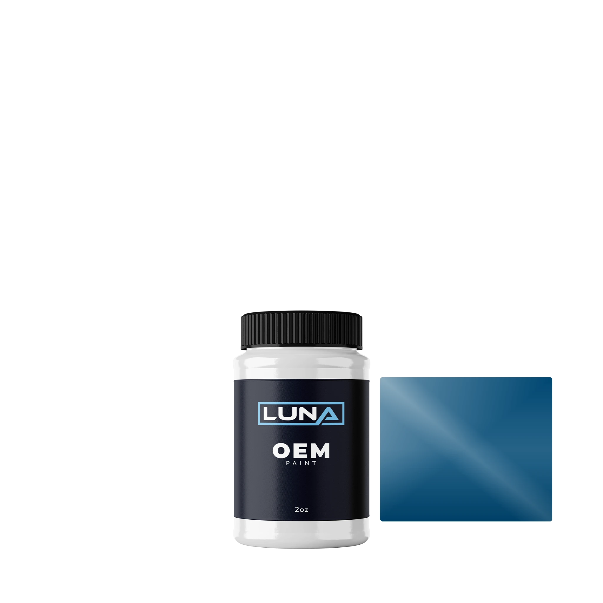 Yamaha Motorcycle Blue M. - 2c YAM154 | Luna OEM Basecoat - 2oz Touch Up Bottle w/ Brush