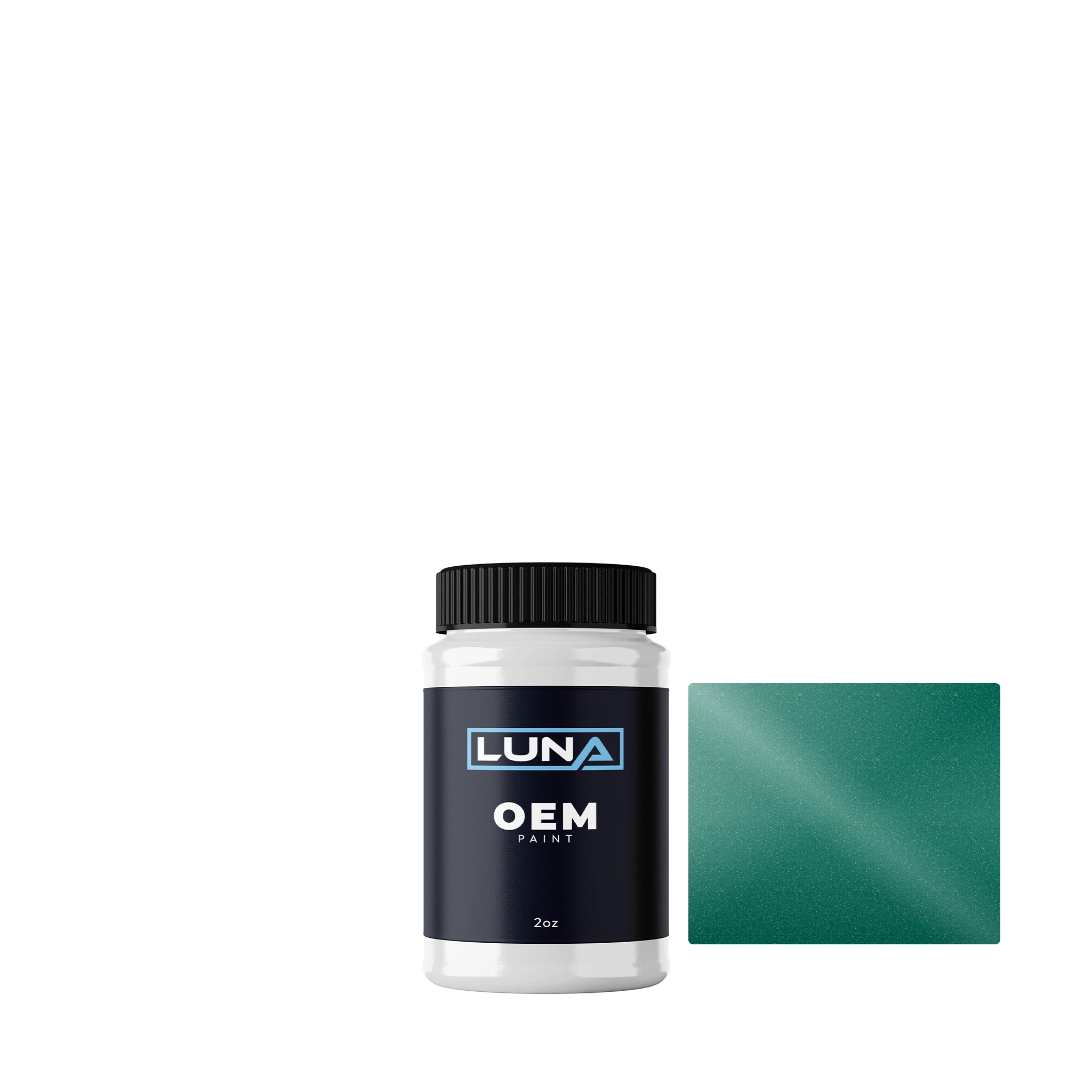 Toyota Brillant Green M. 6C3 | Luna OEM Basecoat - 2oz Touch Up Bottle w/ Brush
